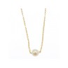 CHILDREN'S 14K YELLOW GOLD PEARL CHAIN WITH PENDANT