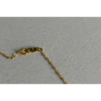 CHILDREN'S 14K YELLOW GOLD PEARL CHAIN WITH PENDANT