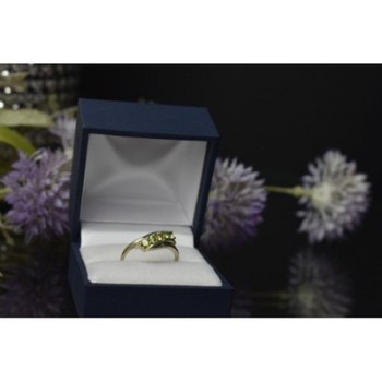 925 Sterling Silver Peridot Ring Size 8.5