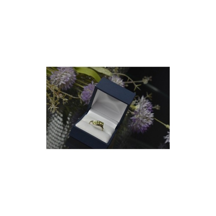 925 Sterling Silver Peridot Ring Size 8.5