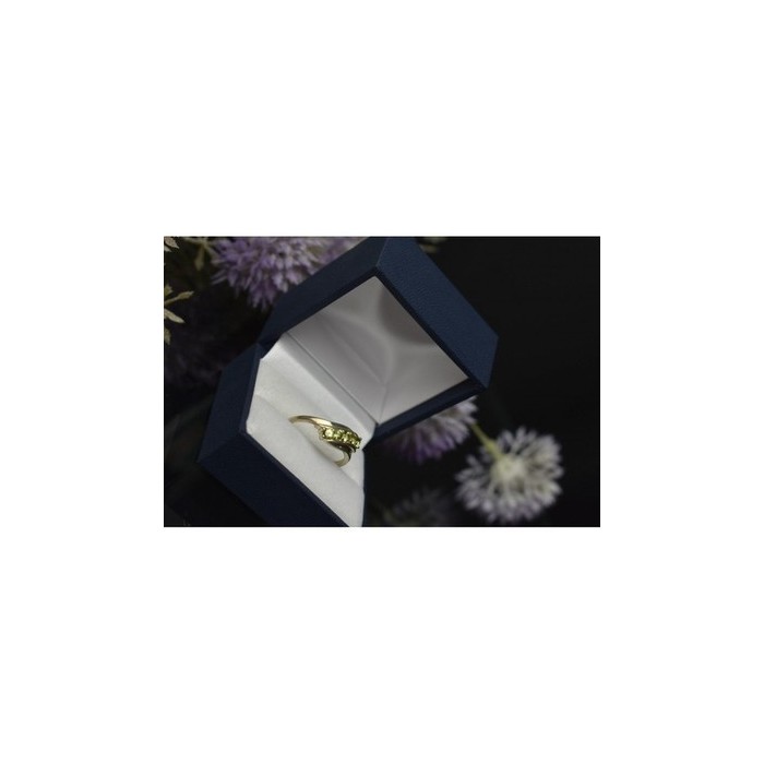 925 Sterling Silver Peridot Ring Size 8.5