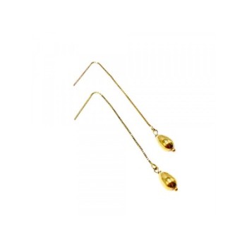 925 Sterling Silver Gold Plated Broach Earrings