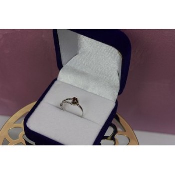 925 Sterling Silver Garnet Ring Size 5.5