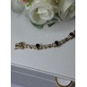 925 Sterling Silver Gold Plated Sapphire Bracelet Length 8.5 Inch