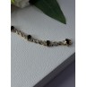 925 Sterling Silver Gold Plated Sapphire Bracelet Length 8.5 Inch