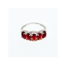 925 Sterling Silver Pyrope Garnet Ring Size 7