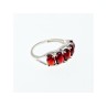 925 Sterling Silver Pyrope Garnet Ring Size 7