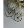 925 Sterling Silver Elegant Italy Earrings Length 1.10 Inch