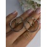 925 Sterling Silver Elegant Italy Earrings Length 1.10 Inch