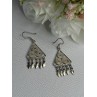 925 Sterling Silver Earrings Length 1.70 Inch