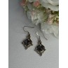Vintage 925 Sterling Silver Labradorite Earrings Length 1.80 Inch