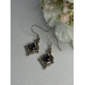 Vintage 925 Sterling Silver Labradorite Earrings Length 1.80 Inch