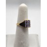 14K YELLOW GOLD  & TANZANITE RING  SIZE 5.5