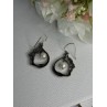 VINTAGE 925 STERLING SILVER PEARL EARRINGS LENGTH 1.50 INCH