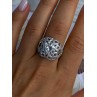 Shiny 925 Sterling Silver Cz Ring Size 9