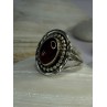 Vintage Design 925 Sterling Silver Amber Ring Size 9