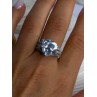 Beautiful Shiny 925 Sterling Silver Cz Ring Size 9.5