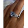 Beautiful Shiny 925 Sterling Silver Cz Ring Size 9.5
