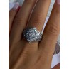 925 Sterling Silver Cz Ring Size 10