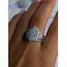 925 Sterling Silver Cz Ring Size 10
