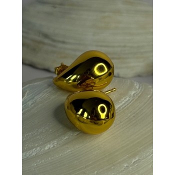 925 Sterling Silver Gold Plated Drop Earrings Length 0.7 inch