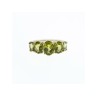 925 Sterling Silver Peridot Ring Size 7