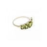 925 Sterling Silver Peridot Ring Size 7