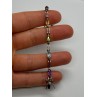 925 STERLING SILVER TOURMALINES BRACELET