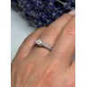 10K WHITE GOLD RING SAPPHIRE SIZE 6.5