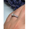 10K WHITE GOLD RING SAPPHIRE SIZE 6.5