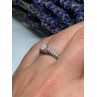10K WHITE GOLD RING SAPPHIRE SIZE 6.5