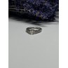 10K WHITE GOLD RING SAPPHIRE SIZE 6.5