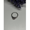 10K WHITE GOLD RING SAPPHIRE SIZE 6.5