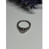 10K WHITE GOLD RING SAPPHIRE SIZE 6.5