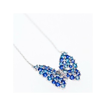 925 Sterling Silver Aquamarine & Tourmaline 