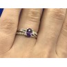 925 Sterling Silver Amethyst Ring Size 7