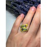 925 Sterling Silver Vintage Enamel Flower Ring Size 6