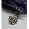 925 Sterling Silver Rose Ring Size 7