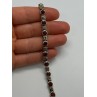925 STERLING SILVER GARNET & MARCASITE BRACELET