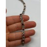 925 STERLING SILVER GARNET & MARCASITE BRACELET