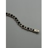 925 STERLING SILVER GARNET & MARCASITE BRACELET