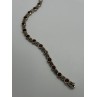 925 STERLING SILVER GARNET & MARCASITE BRACELET
