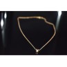 14K YELLOW GOLD DIAMOND CHAIN WITH PENDANT