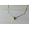 14K YELLOW GOLD DIAMOND CHAIN WITH PENDANT