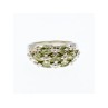 925 Sterling Silver Peridot Ring Size 7