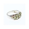 925 Sterling Silver Peridot Ring Size 7