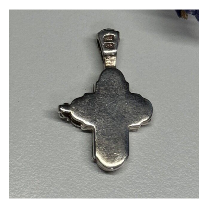 925 Sterling Silver Cross Length 27 Mm