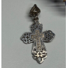 925 Sterling Silver CZ Cross Length 40 Mm