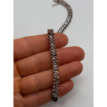 925 STERLING SILVER TOURMALINES BRACELET