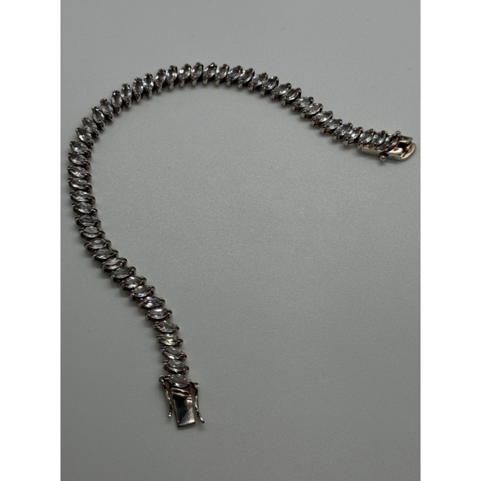 925 STERLING SILVER TOURMALINES BRACELET